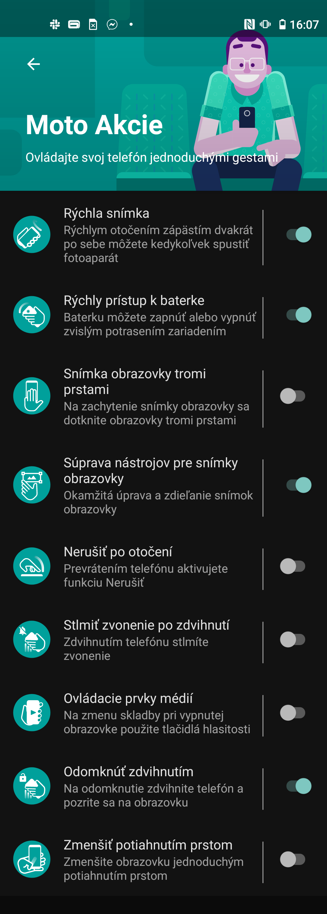 Motorola moto g pro screenshot OS