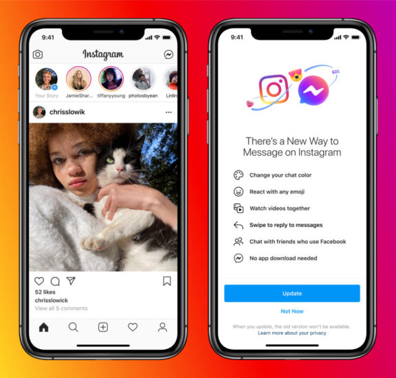 Messenger a Instagram prepája posielanie správ