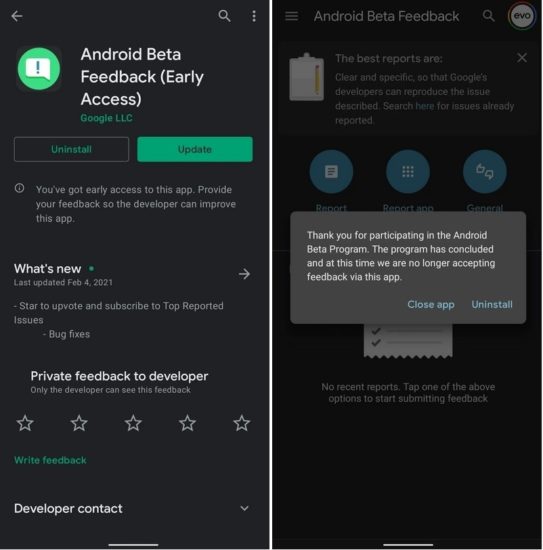 Android Beta Feedback ukázal náznak beta verzie Android 12