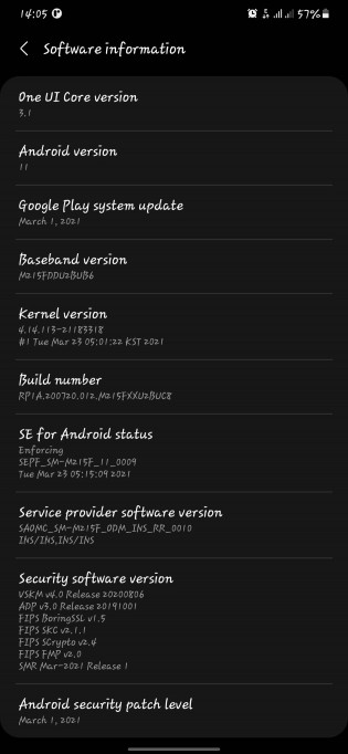 Samsung Galaxy M21 aktualizácia na One UI 3.1