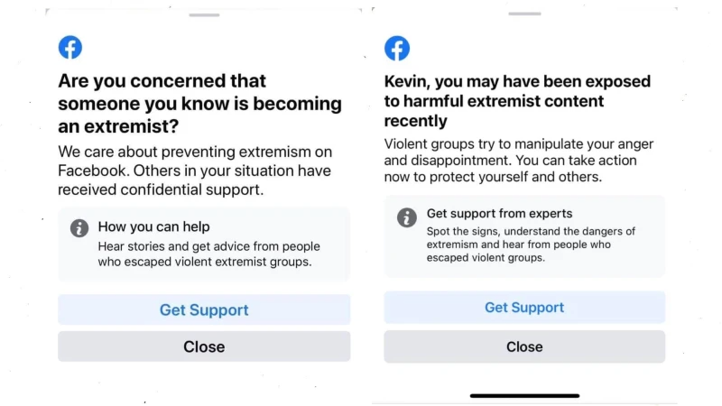 facebook extrémizmus
