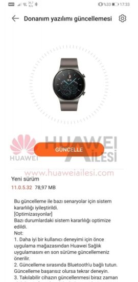 Huawei Watch GT 2 Pro aktualizácia - júl 2021
