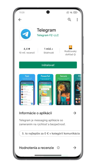 Telegram v obchode Google Play
