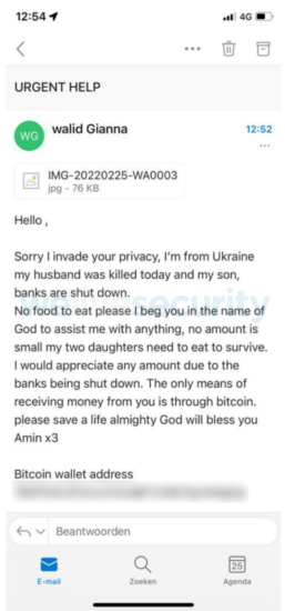 Falošná zbierka na pomoc Ukrajine