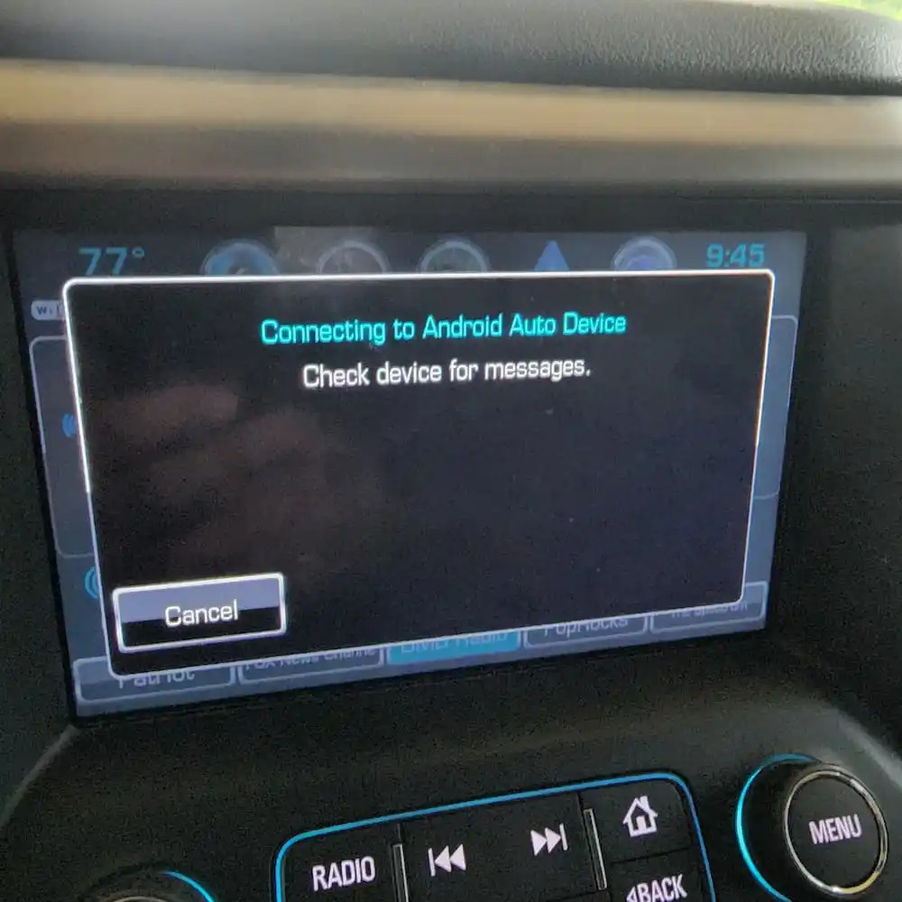 Chybové hlášky android auto error kompatibilita