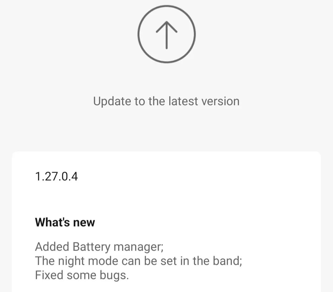 xiaomi smart band 7 update