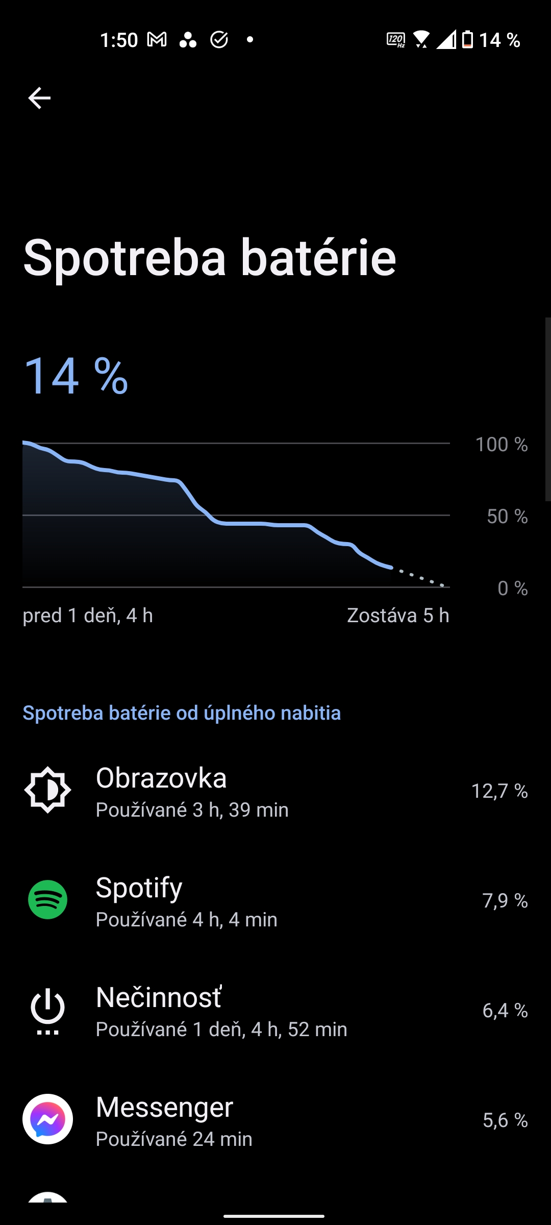 Asus Zenfone 9 snímka obrazovky batéria