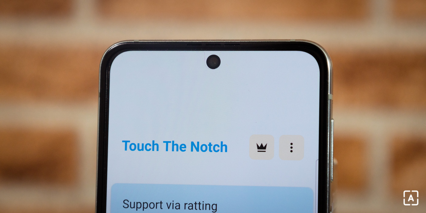 touch the notch